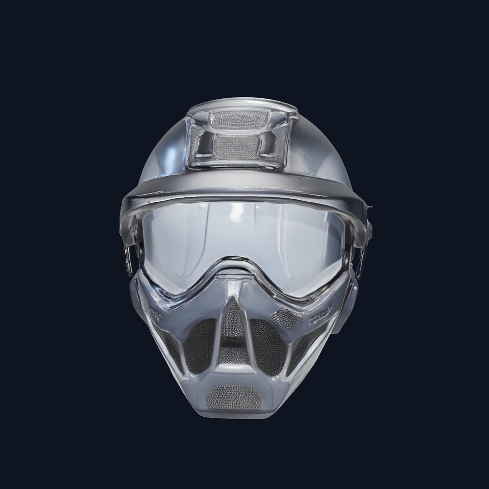 Futuristic Tactical Helmet Model Pack